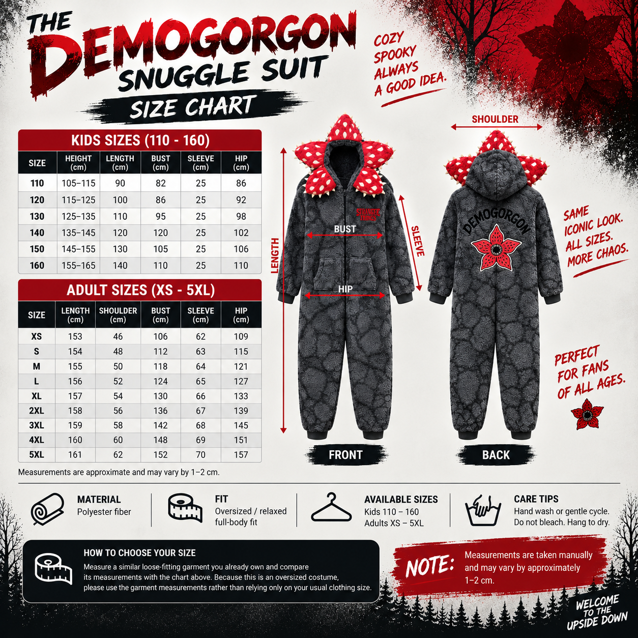 The Demogorgon Snuggle Onesie